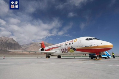 中国産の商用航空機 高高原路線に初就航