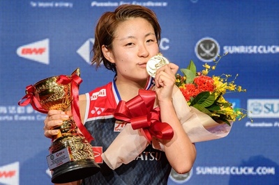 奥原が女子単で優勝、女子・混合複も日本勢が制覇 香港OP