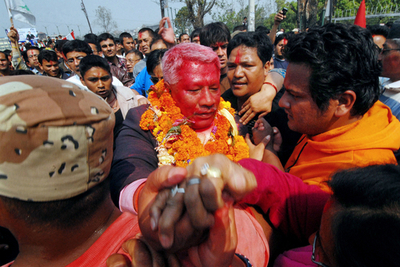 ネパール制憲議会選挙、開票始まる
