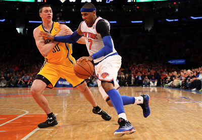 ペイサーズがニックスとの初戦制す、NBAプレーオフ