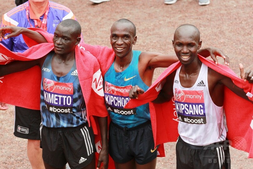 キプチョゲがロンドンマラソン優勝、ケニア勢が上位独占 写真3枚 国際ニュース：AFPBB News