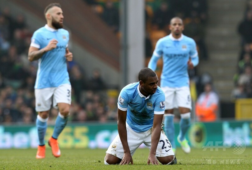 マンCがノリッジとスコアレスドロー、優勝争いから後退