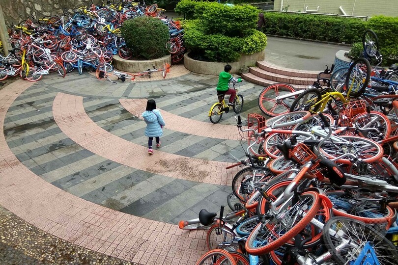 シェア自転車 中国 afp