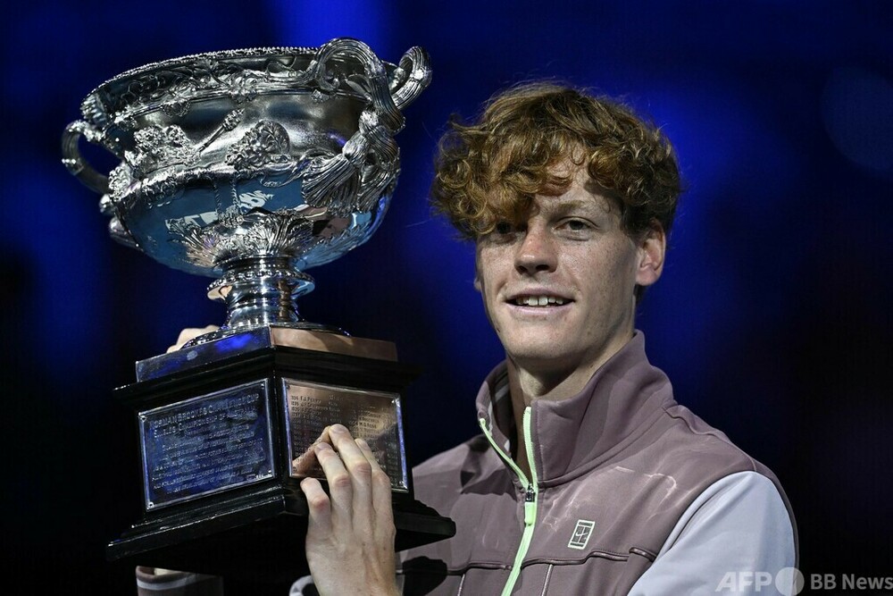 シナーがグランドスラム初V メドベージェフに大逆転勝ち 全豪OP 写真25