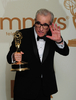 米ロサンゼルス（Los Angeles）で行われた第63回プライムタイム・エミー賞（Primetime Emmy Awards）授賞式で連続ドラマ部門の監督賞を獲得したマーティン・スコセッシ（Martin Scorsese、2011年9月18日撮影）。(c)AFP/ROBYN BECK