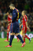 サッカー欧州チャンピオンズリーグ（UEFA Champions League 2012-13）は1日、準決勝第2戦が行われ、バイエルン・ミュンヘン（Bayern Munich）が3-0でFCバルセロナ（FC Barcelona）に勝利し、2試合合計スコア7-0で4年間で3度目となる決勝に進出した。

落胆した様子を見せるFCバルセロナのジェラール・ピケ（Gerard Pique、2013年5月1日撮影）。(c)AFP/JAVIER SORIANO