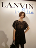 「ランバン オン ブルー（LANVIN en Bleu）」のエキシビション＆カクテルパーティーに出席したモデルの宮本りえ。(c)senken h / photo：三澤和也