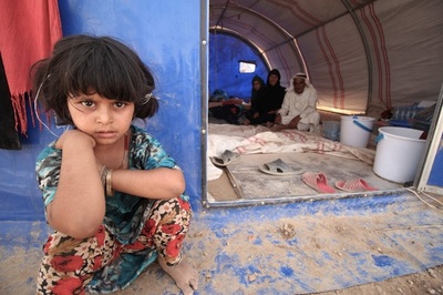 ファルージャから避難したイラク人、到着したキャンプもまた地獄