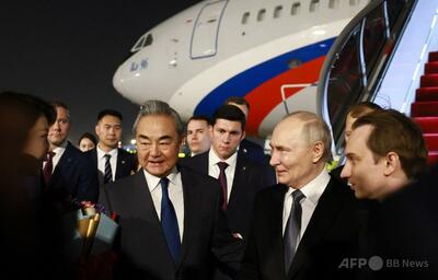 プーチン氏、北京到着 20日に中ロ首脳会談 揺るぎない結束アピールへ
