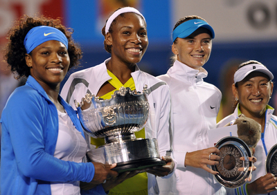 ウィリアムス姉妹が優勝 杉山／ハンチュコワ組は準優勝に終わる、全豪オープン