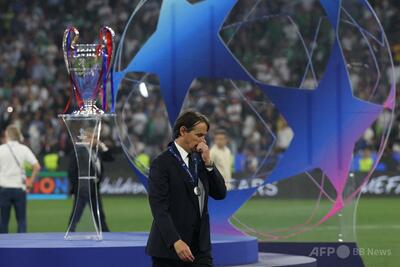 インテル指揮官、「悔しい」欧州CL決勝大敗 去就には言及せず