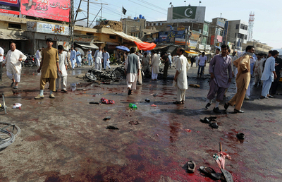 パキスタンでシーア派狙った自爆攻撃、53人死亡