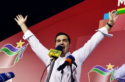 ギリシャ総選挙、チプラス氏の急進左派連合が勝利確実