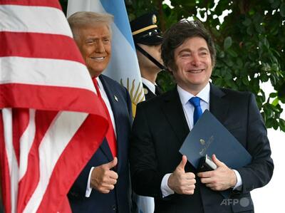 ミレイ氏が選挙で敗北すればアルゼンチン支援打ち切り トランプ氏