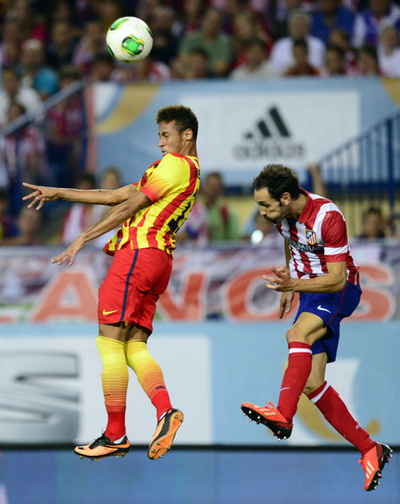 ネイマール初得点、バルサはスーパーカップ初戦でドロー