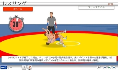 【アニメーション】北京五輪の各種目解説、レスリング