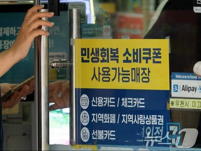 韓国政府の「民生回復消費クーポン」、早くも中古市場に登場…「15万ウォン→13万ウォンで販売」波紋広がる