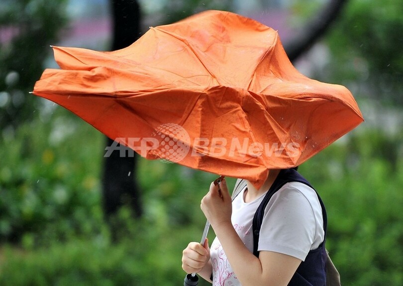 台風7号、韓国で猛威 3人死亡・13万世帯停電