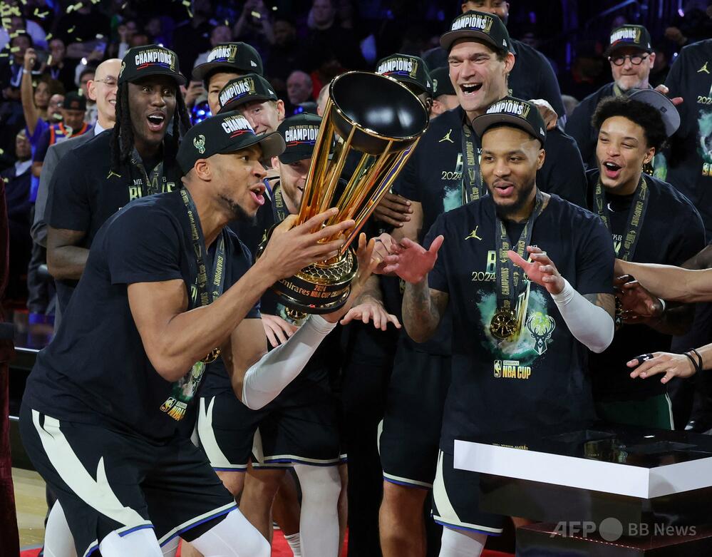 バックスがサンダー下しNBAカップ優勝 ヤニスがトリプルダブルの躍動