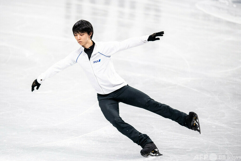 羽生結弦が公式練習 全日本フィギュア 写真5枚 国際ニュース：AFPBB News