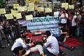 タイ・バンコクでの反政府デモに参加した人々（2020年8月16日撮影）。(c)Lillian SUWANRUMPHA / AFP