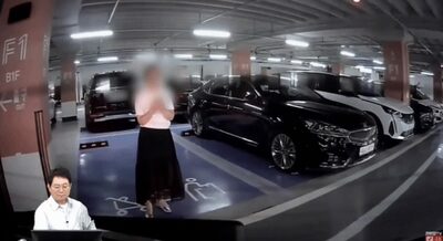 「ここは私の場所」…韓国・駐車場の空きスペース、体を張って場所取りした女性