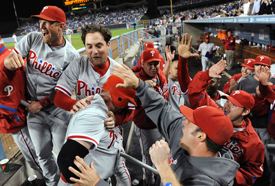 フィリーズ 逆転でドジャース下しナ・リーグ制覇に王手