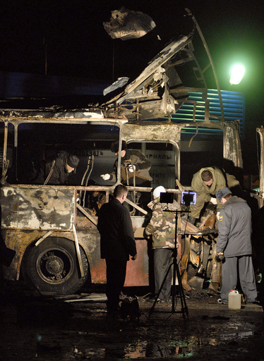 バス車内で爆弾が爆発し2人死亡、露カフカス北部