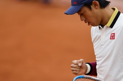 錦織が全仏OP2回戦進出、フルセットでエヴァンス下す