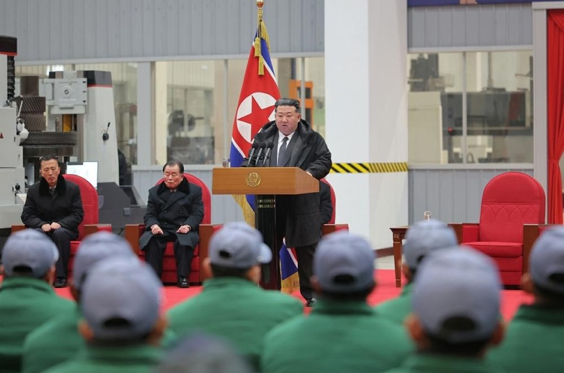 龍城機械連合企業所第1段階改修・現代化対象の竣工式＝労働新聞(c)KOREA WAVE