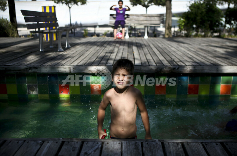 噴水で暑さを吹き飛ばせ、リスボン