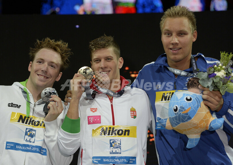 ギュルタが男子200m平泳ぎ大会新で3連覇、第15回世界水泳