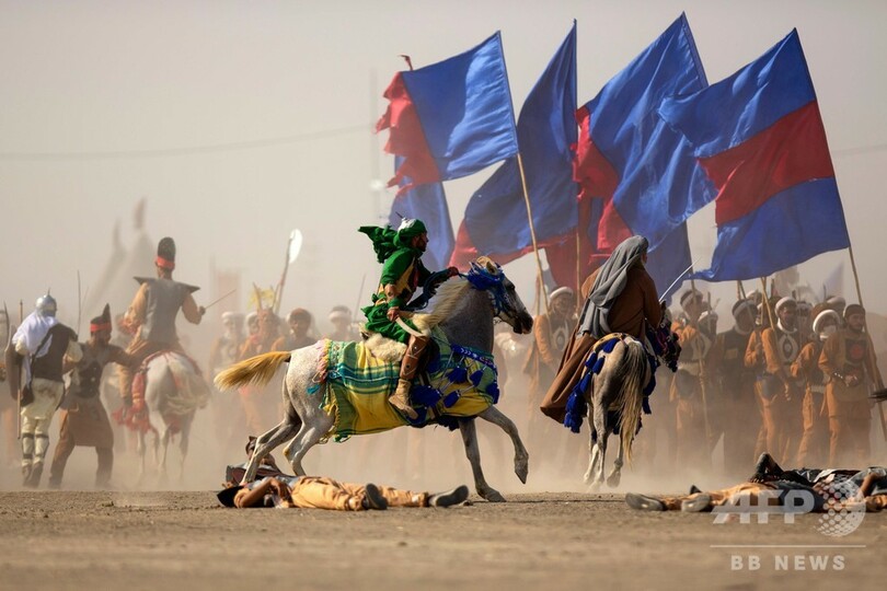 【今日の1枚】悲しみ刻む、7世紀の戦いを再現