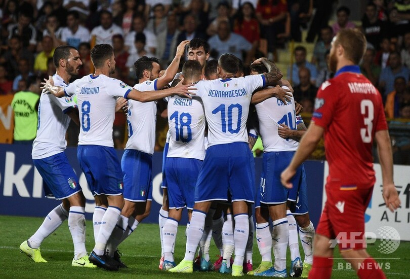 イタリアが逆転でアルメニア下す、欧州選手権予選で5連勝