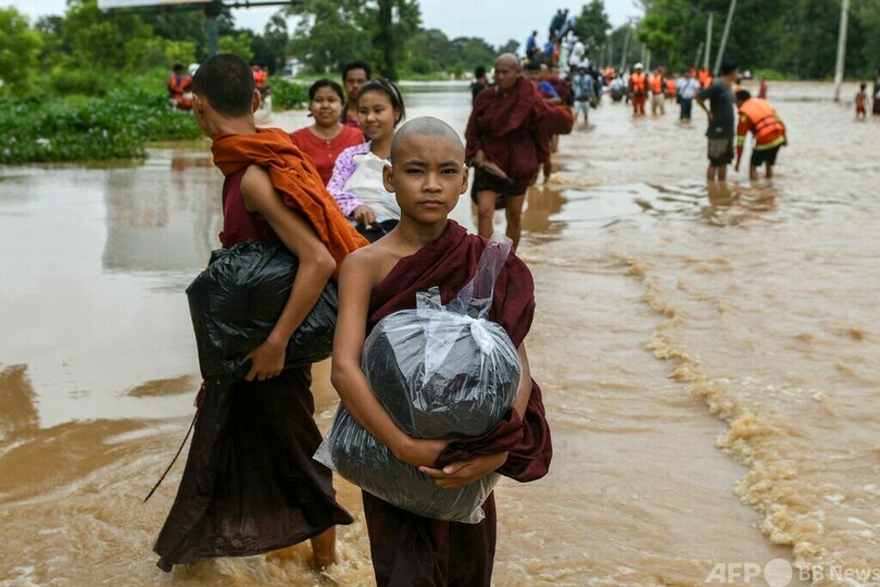 ミャンマーで洪水、74人死亡 国営メディア
