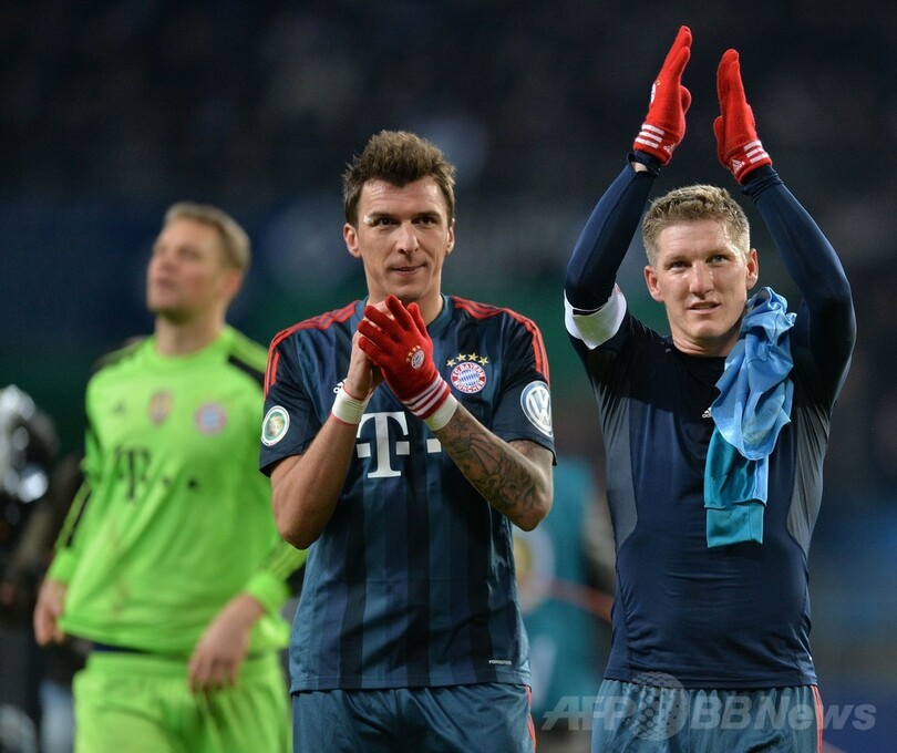 バイエルン大勝で準決勝へ、マンジュキッチが3得点 ドイツ杯