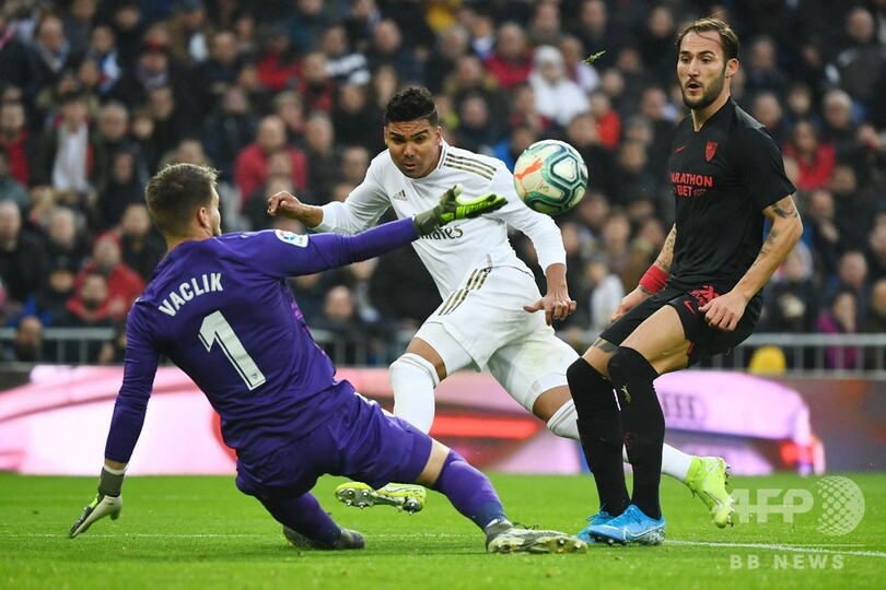 主力不在のレアル、セビージャに競り勝ち暫定首位浮上