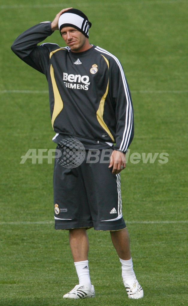 ＜サッカー リーガエスパニョーラ＞ベッカム 新たな髪型でチーム練習に参加 - スペイン