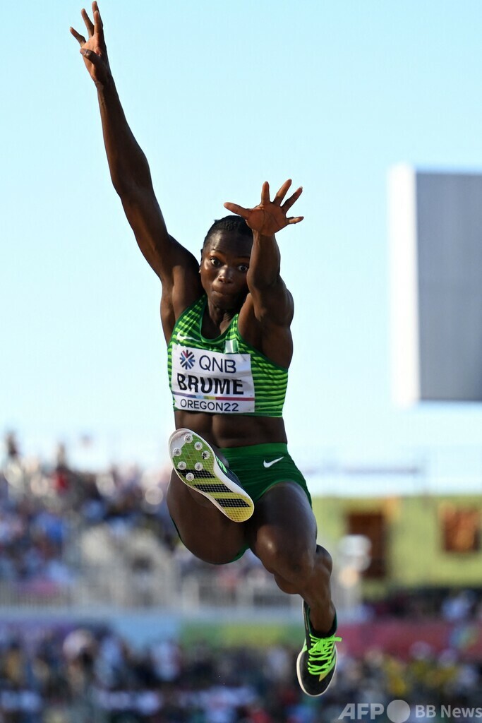 東京五輪女王ミハンボが走り幅跳び連覇、世界陸上