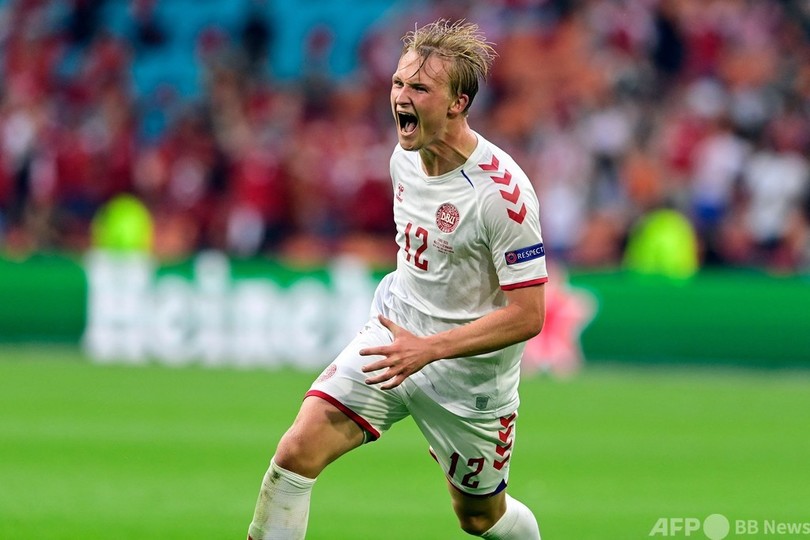 デンマークがウェールズに4発快勝 欧州選手権8強入り