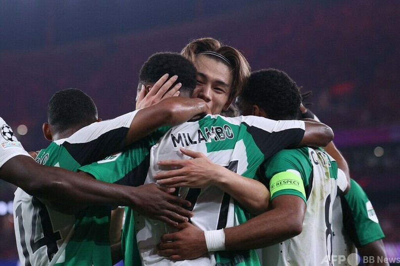 上田綺世CL初ゴールのフェイエ快勝、セルティックは敵地でドロー