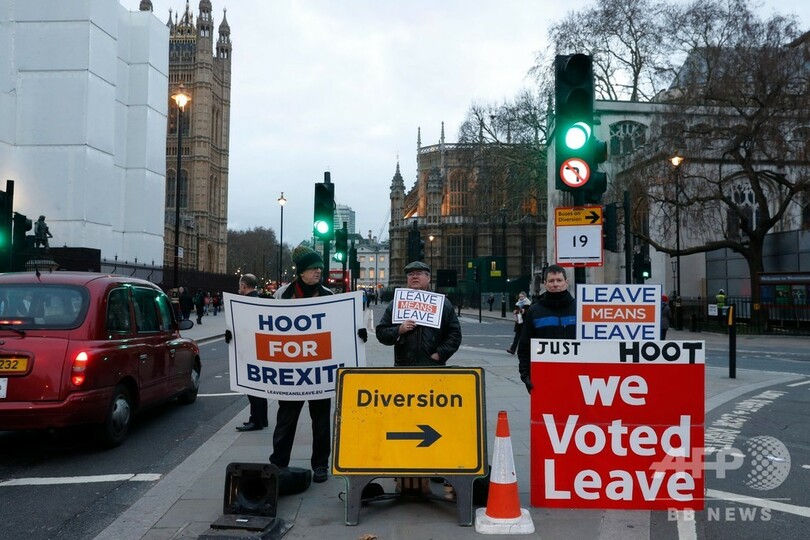 英議会、EU離脱協定案きょう採決 メイ首相「阻止なら民主主義破壊」