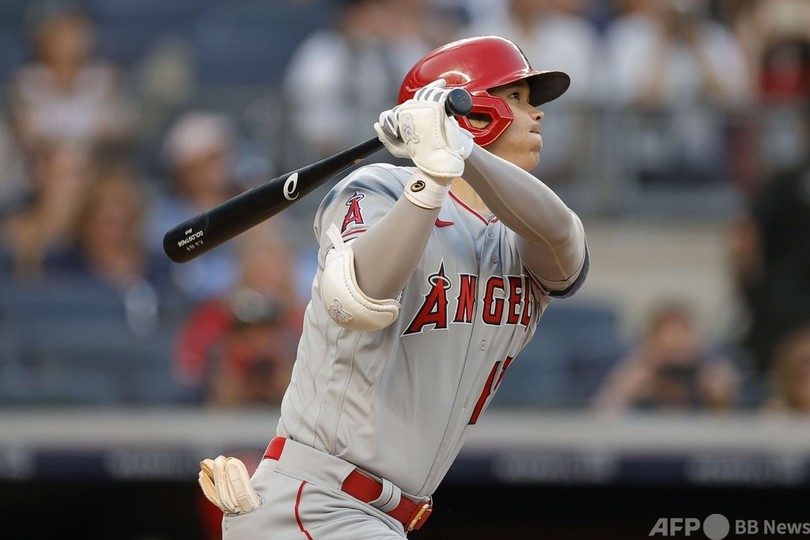 大谷翔平、ヤンキース戦で2本塁打 MLB単独トップの28号