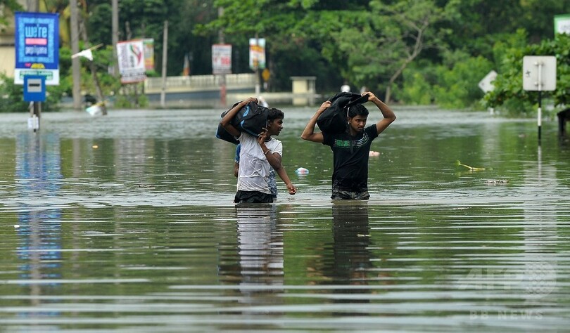 スリランカ豪雨、死者36人に 地滑りの犠牲者は17人