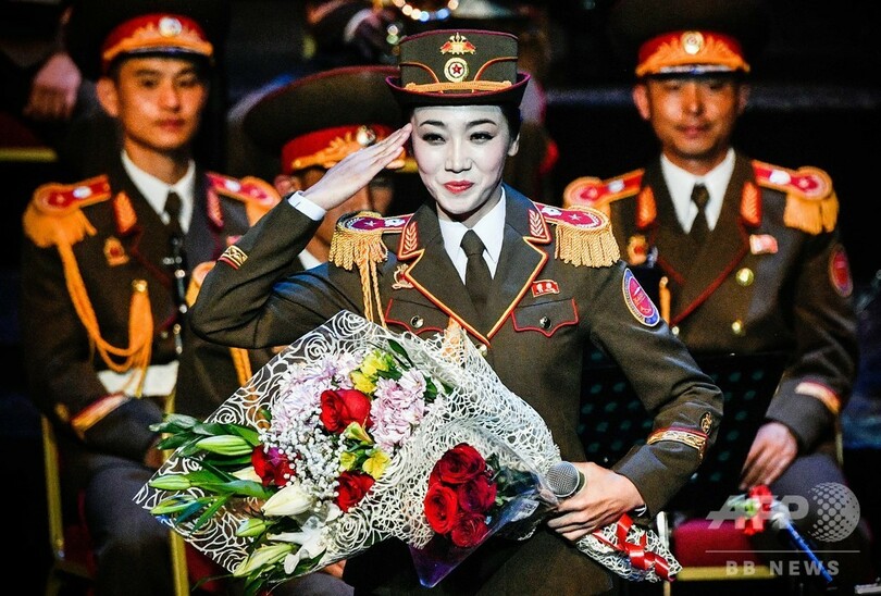 朝鮮人民軍の合唱団、ロシアの軍隊音楽祭に登場
