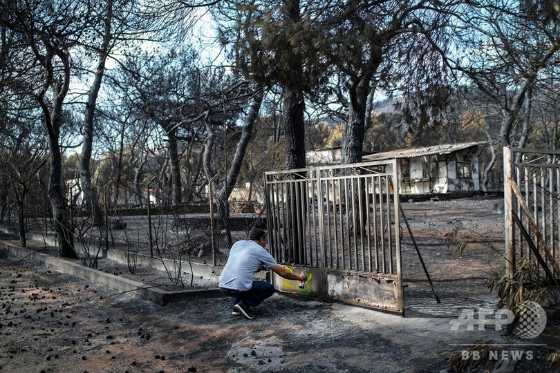 ギリシャの山火事、放火で発生か 「重大」な情報で捜査開始