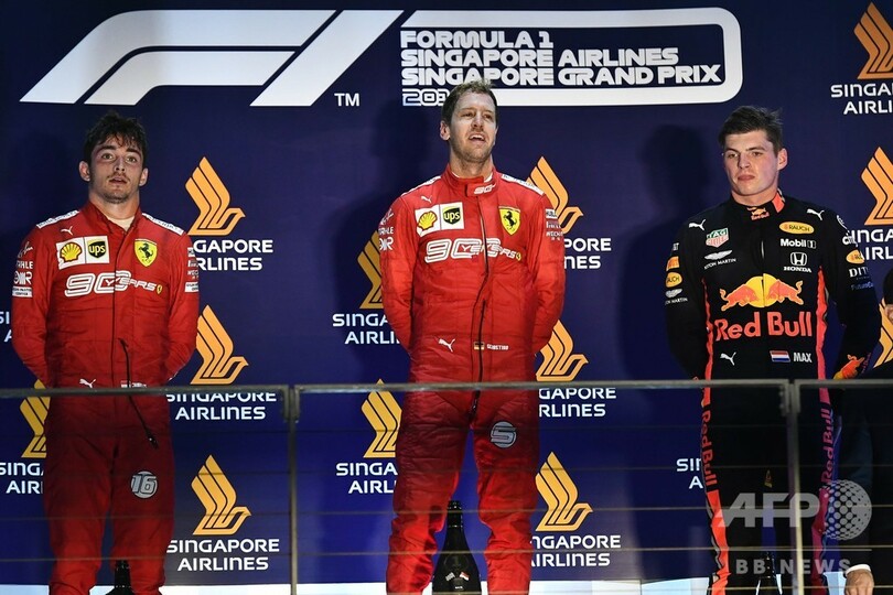 ベッテルが今季初優勝でフェラーリがワンツー、シンガポールGP
