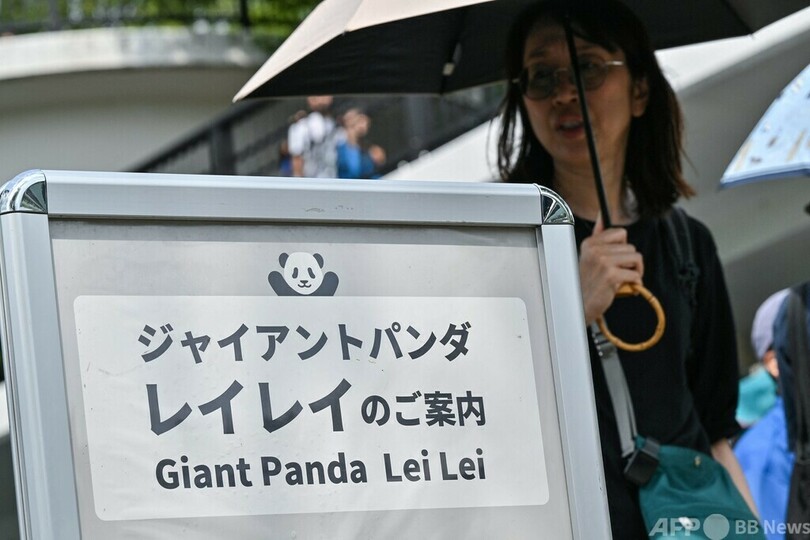 パンダのリーリーとシンシンに別れと感謝 上野動物園で最終観覧日