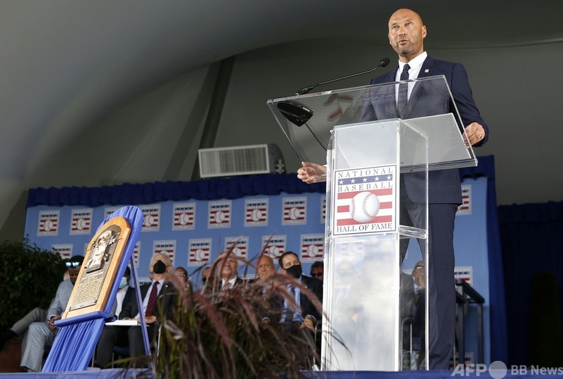 ジーター氏ら野球殿堂入り式典、コロナで1年遅れの表彰