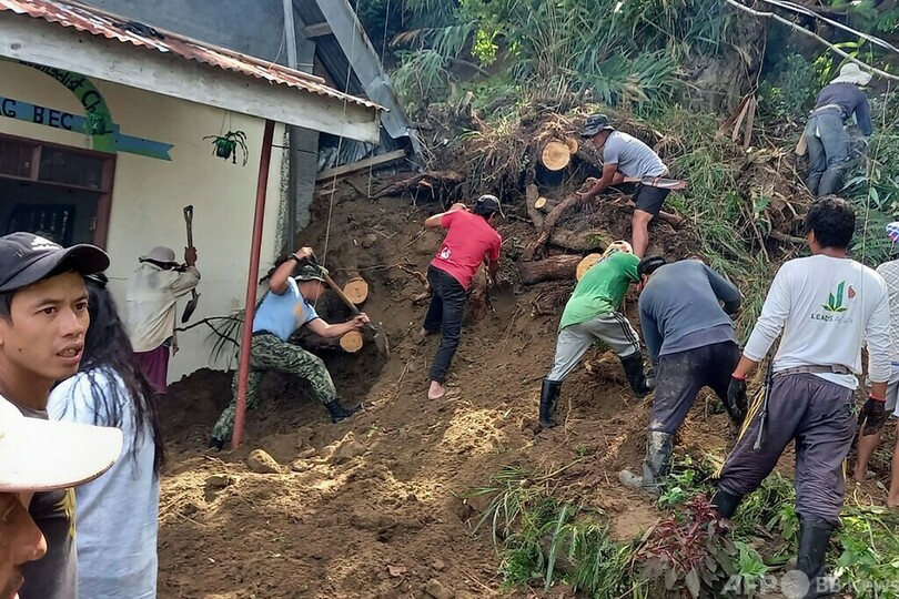 フィリピン地震、死者5人に 土砂災害多発、建物損壊